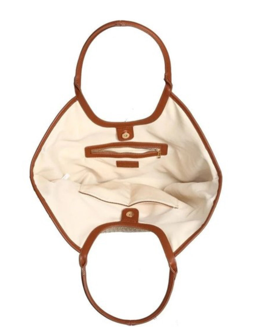 Tanya Straw Tote Bag