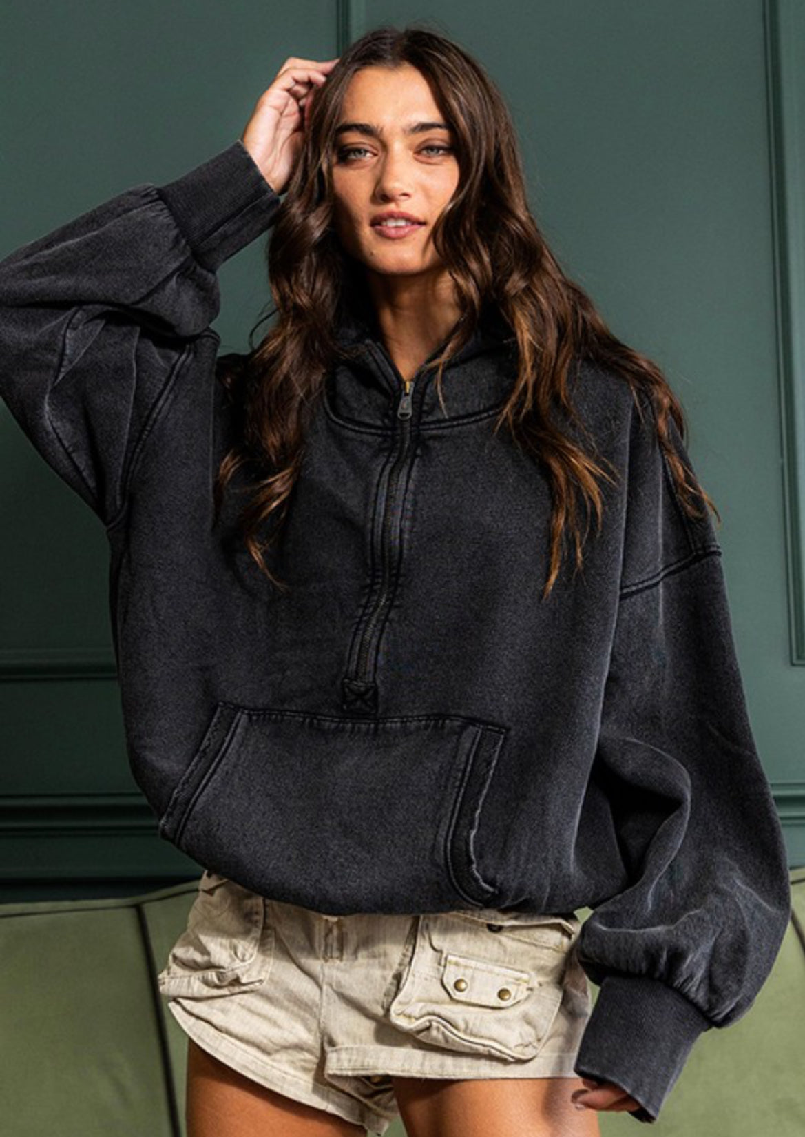 Matty Matt 1/2 Zip Hoodie