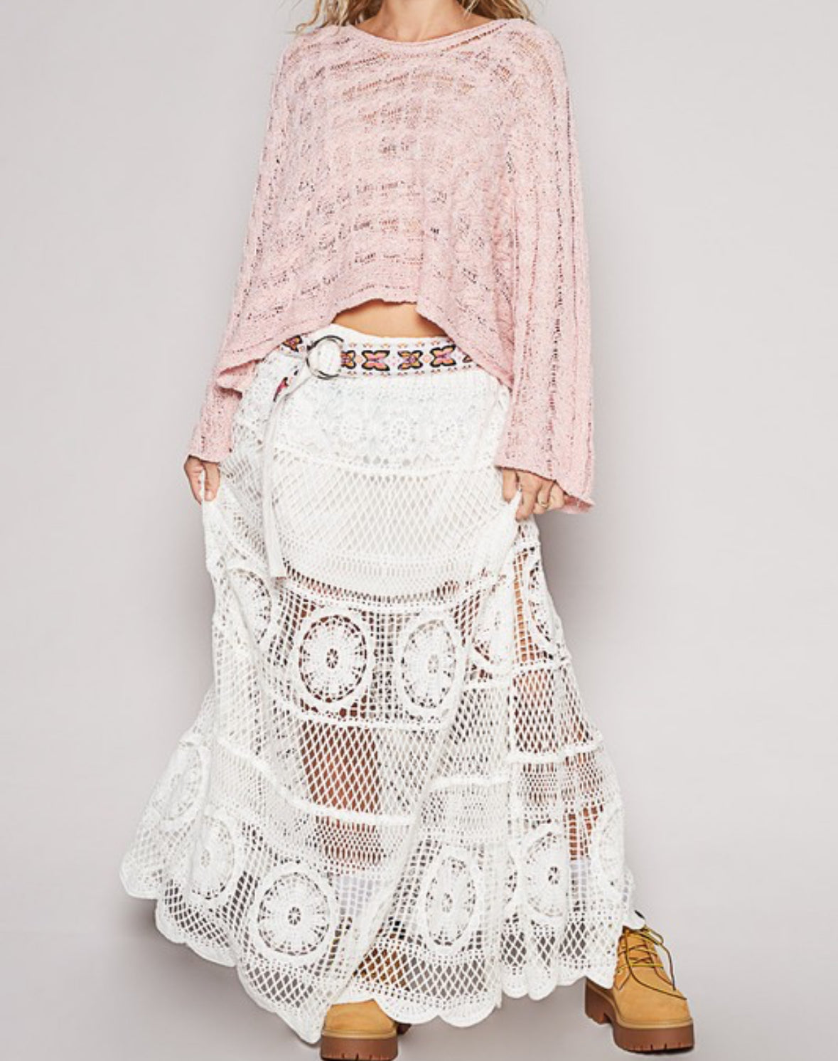 Summer Nights Twisted Cable Top-pink