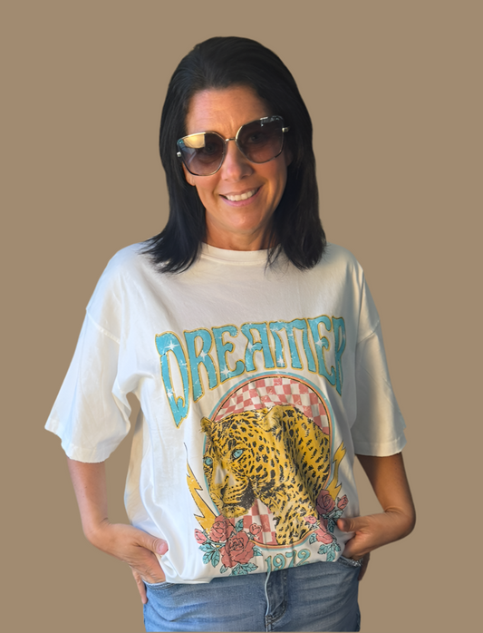 Dreamer 1972 Leopard Vintage Tee