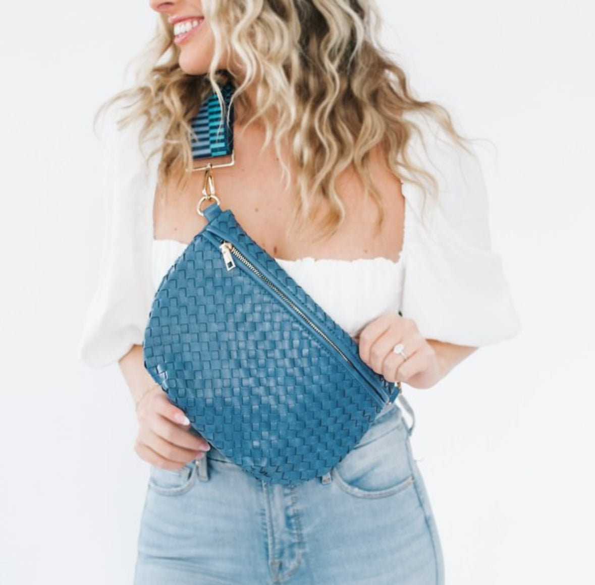 Westlyn Woven Bum Bag/blue