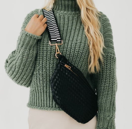 Westlyn Woven Bum Bag/black