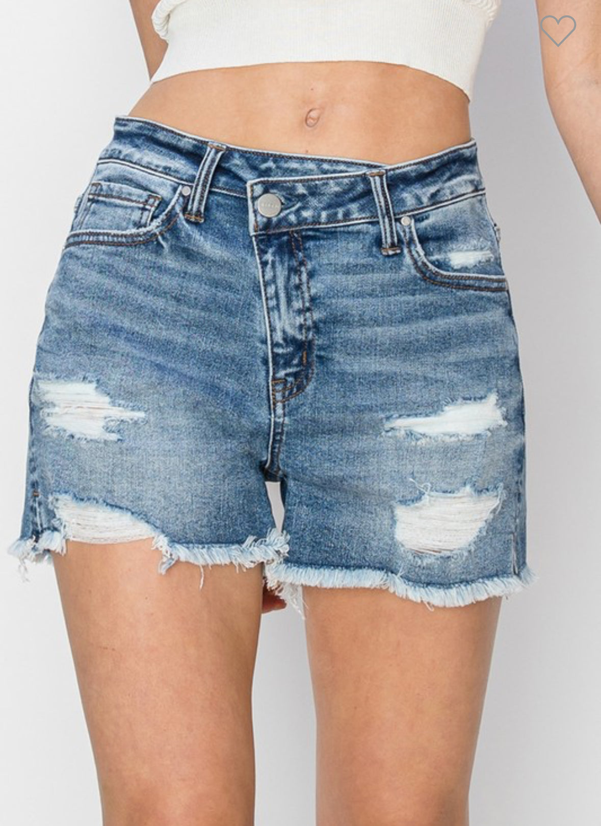 “Summer Dreams” Cross Over Slit Shorts/Risen