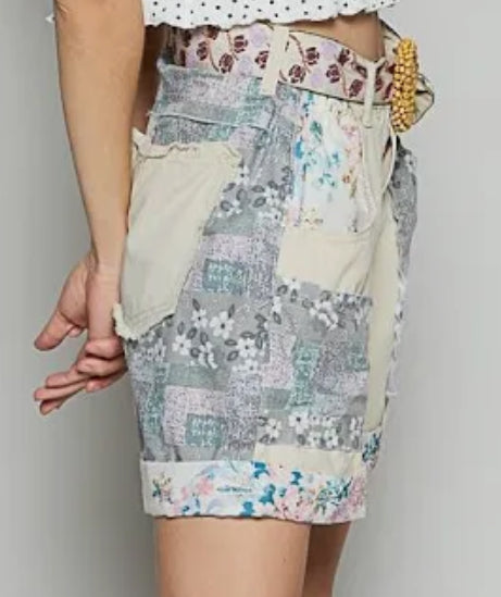 Daisy Patchwork Shorts