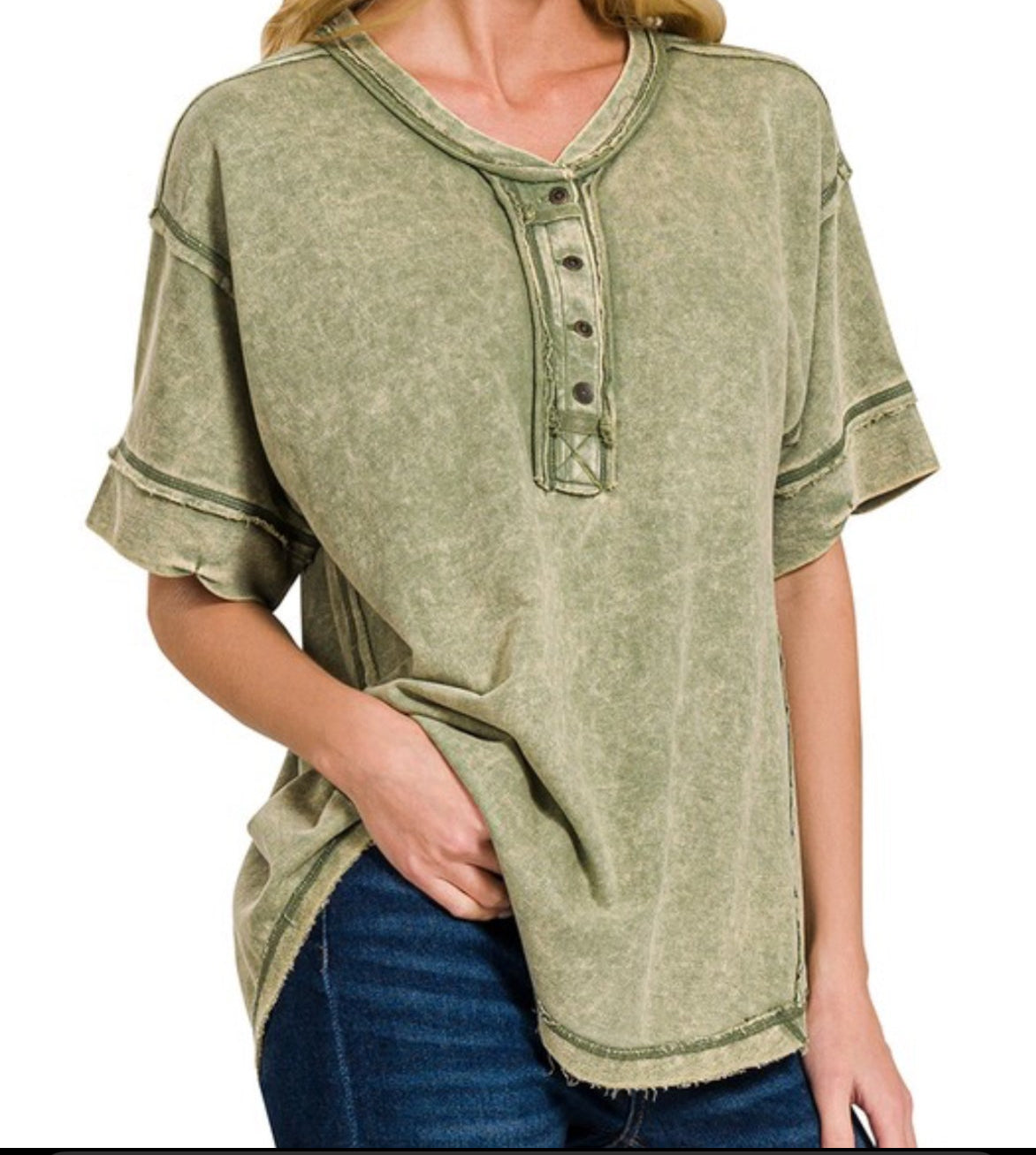 Day Dreamer Top/Light Olive