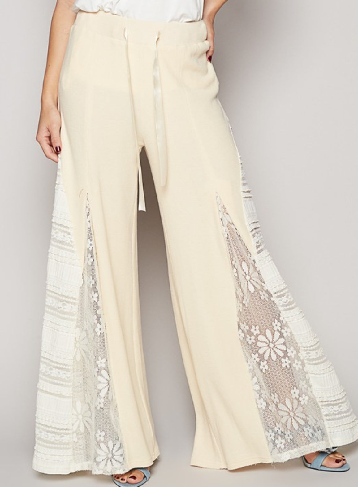 “Daydream”Boho Lace Wide Leg Pants
