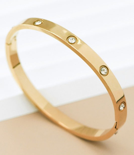 Golden Horizon Bangle Bracelet