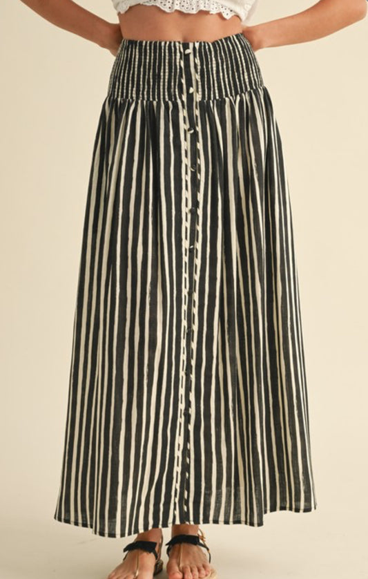 Skye Striped Maxi Skirt