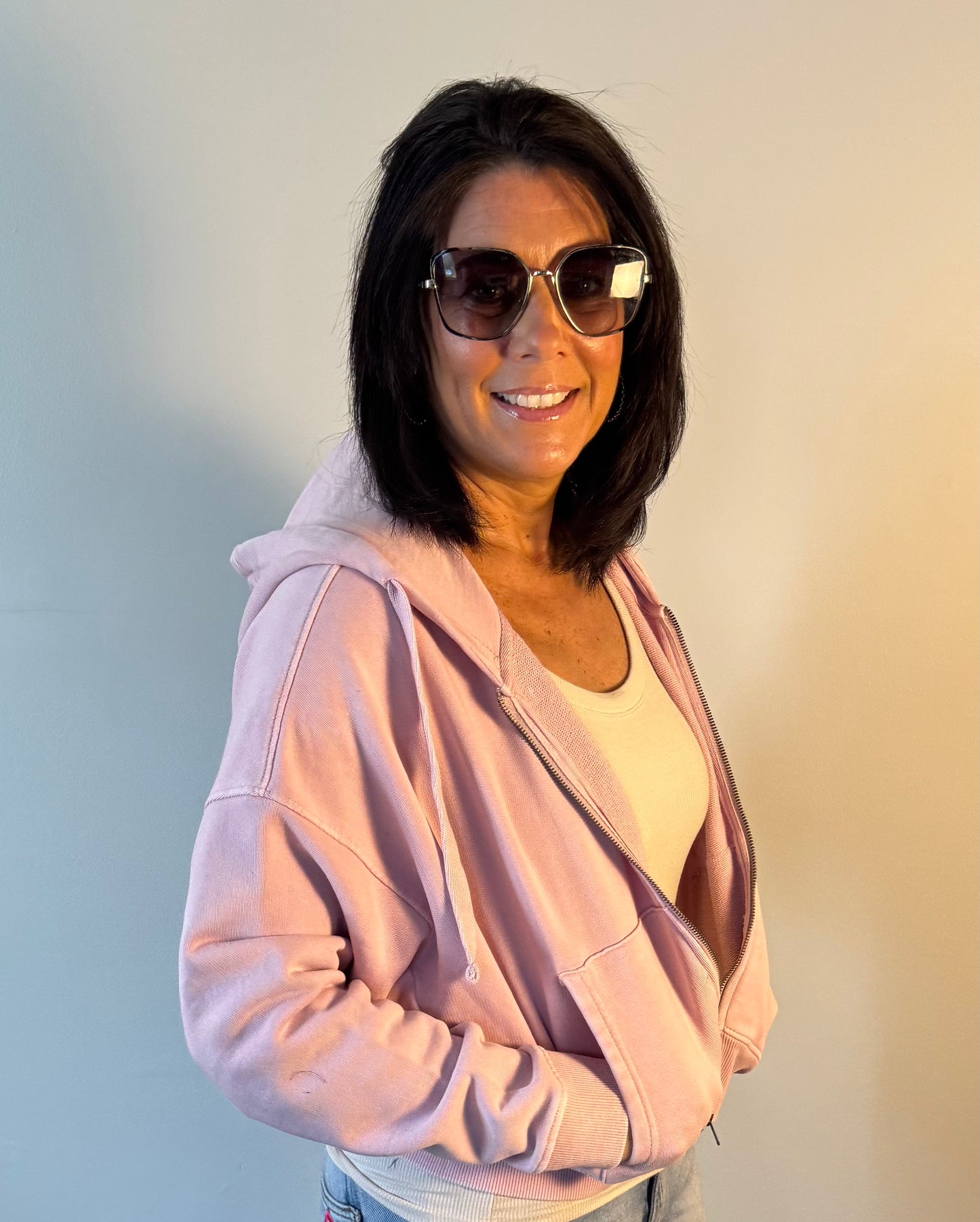 Urban Ease Hoodie-Pink