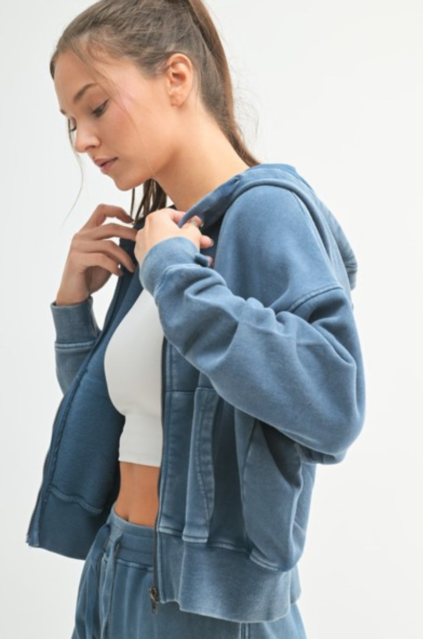 Urban Ease Hoodie-Blue