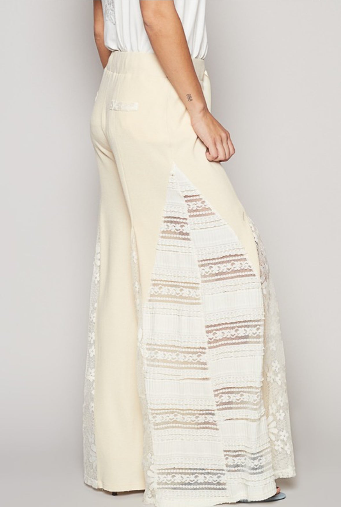 “Daydream”Boho Lace Wide Leg Pants