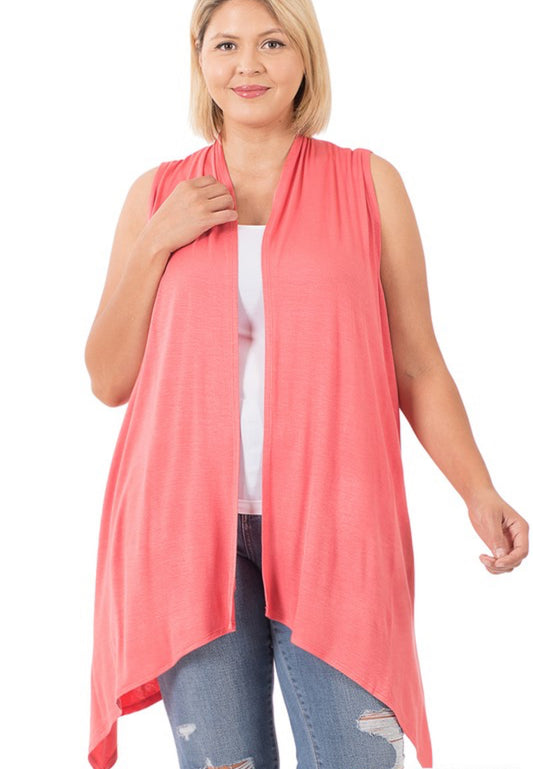 Delilah Draped Cardigan/plus size
