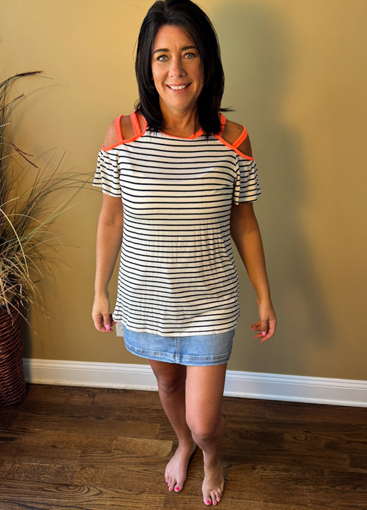 Seapointe Cold Shoulder Top