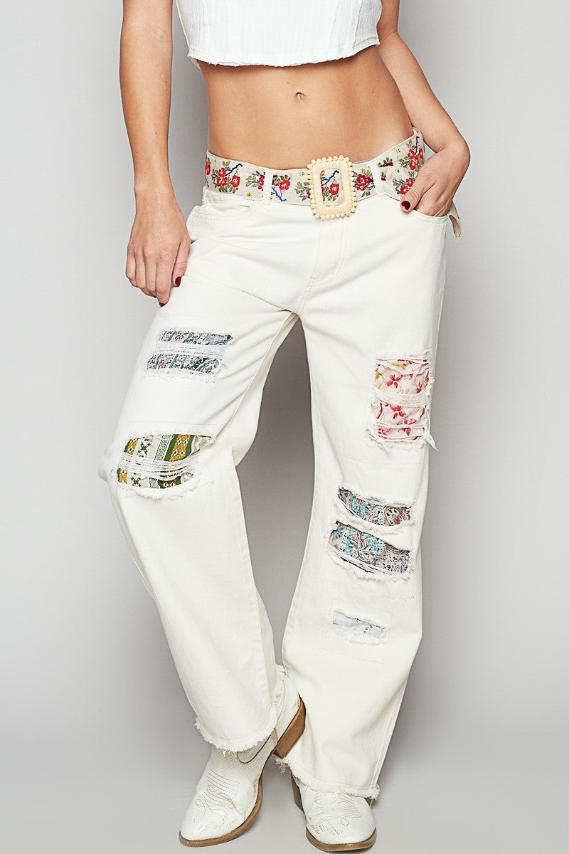 Auba Patchwork Pants